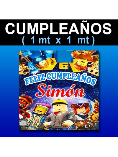 Cumpleaños 1x1 mts