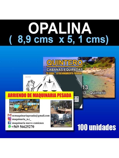 Tarjetas Opalina