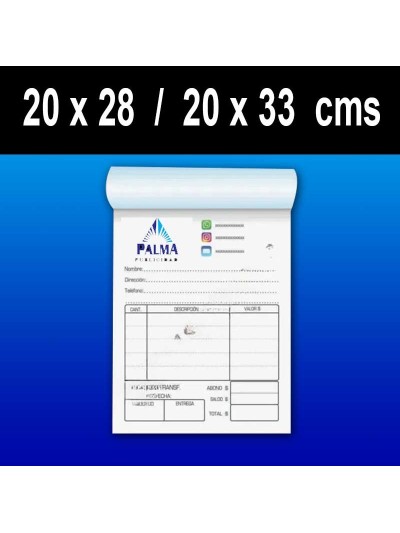 Talonarios Carta u Oficio