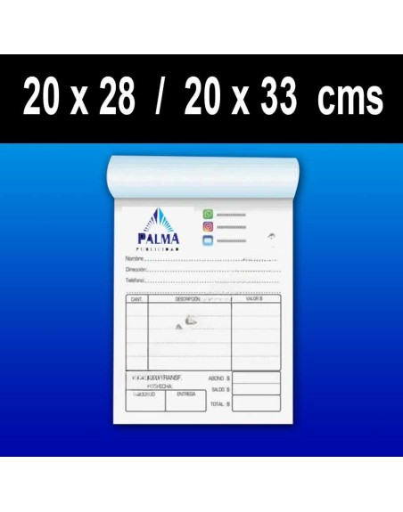 Talonarios Carta u Oficio