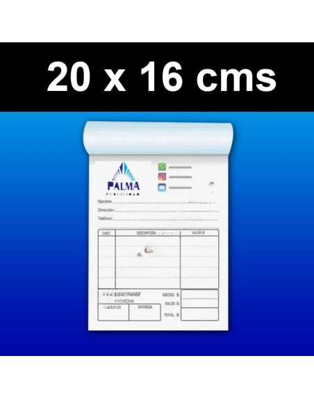Talonarios Media Carta