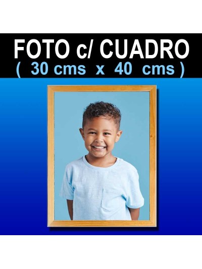Foto + Cuadro 30x40 cms