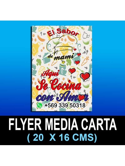 Flyer Media Carta 21x14 cms