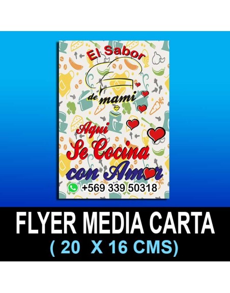 Flyer Media Carta 21x14 cms