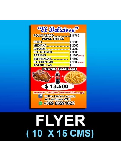 Flyer 10x15 cms