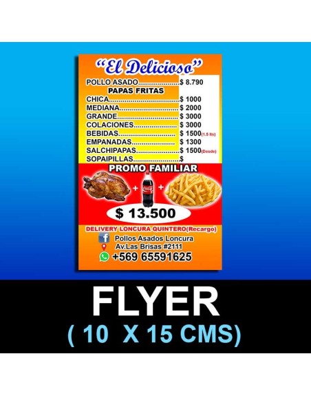 Flyer 10x15 cms