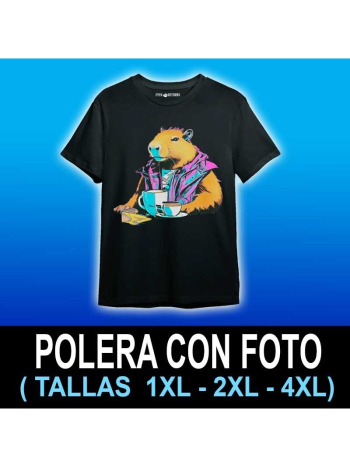 Polera c/foto TALLAS ESPECIALES 1XL,2XL,4XL