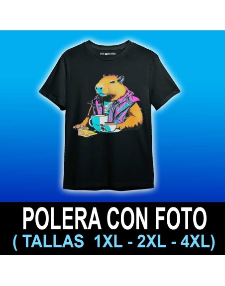 Polera c/foto TALLAS ESPECIALES 1XL,2XL,4XL
