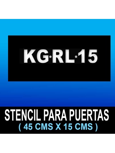 Stencil para puerta de vehículo