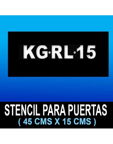 Stencil para puerta de vehículo