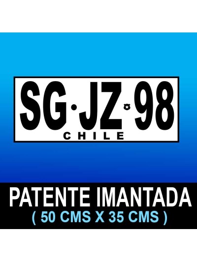 Patente Imán 35x45 cms