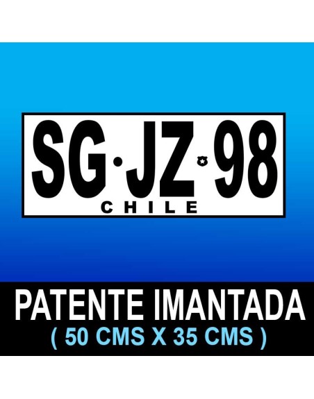 Patente Imán 35x45 cms