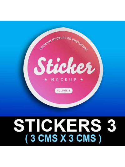 Sticker 3 cms