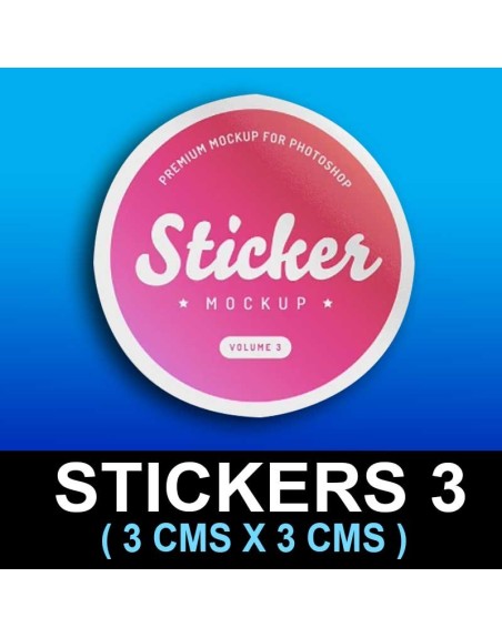 Sticker 3 cms