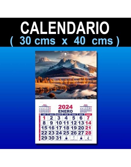 Calendarios 30x40 cms (100u.)