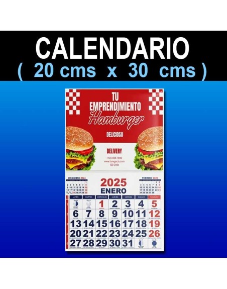 Calendarios 20x30 cms (100u.)